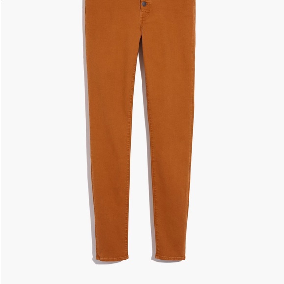 Madewell 9”Mid-Rise Skinny Jeans: Garment-Dyed Button-Front Edition - Picture 3 of 16